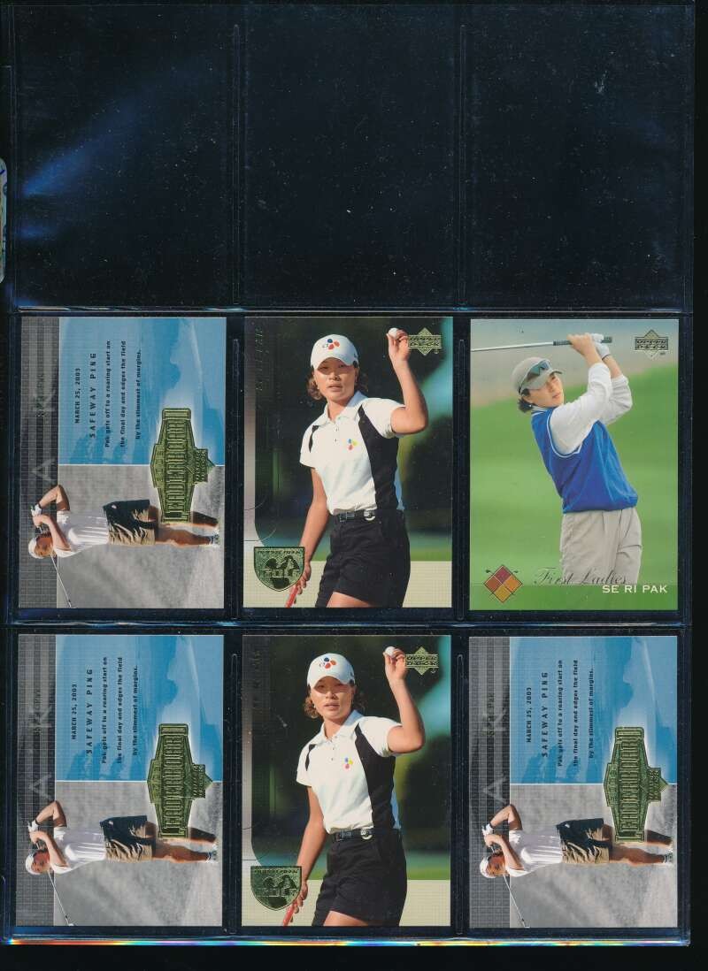 Lot (6) 2004 Upper Deck Se Ri Pak Golfer #49 35 68 (CR150)