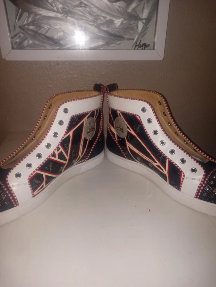 louboutin Hombre Zapatos Zapatillas Altas 43-12 Foto 2 de 4