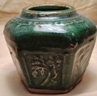 Antique Chinese Shiwan Pottery Hexagonal Ginger Jar — photo 2