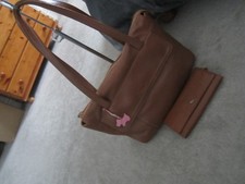 Radley tan leather large shoulder bag & matching purse