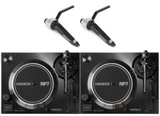 Reloop RP-7 Professional 7-inch Turntable System Pair with Cartridges and Stylus
