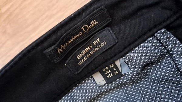 Women Massimo Dutti Jeans Black 25 / XS