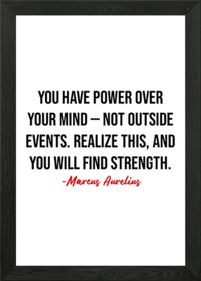 Marcus Aurelius Zitate gerahmtes Wandbild Poster Leinwanddruck Bild