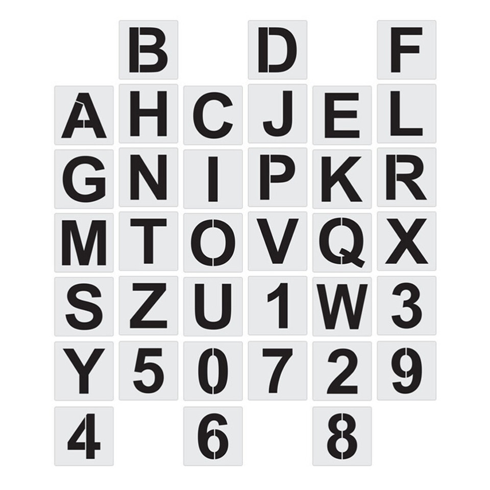 Letter Stencil Templates Printable Letter Stencils Lettering Alphabet ...