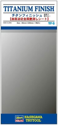HASEGAWA TRYTOOL Finish Sticker Sheet TF Series - 90mm X 200mm - Made In Japan