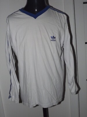 1990's Adidas Vintage Template Football L/S (XL) Shirt Jersey Camiseta  UK