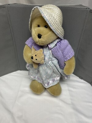 THE CHERISH COLLECTION NOVA PLUSH BEAR 14  Wearing Dress Sweater Hat Baby Teddy