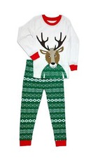 Carter's Boys' Christmas Fair Isle Sweater Reindeer Cotton Pajama Set