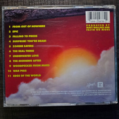 Faith No More – The Real Thing Compact Disc LP 1989 Alt Metal VG+ - Picture 2 of 11