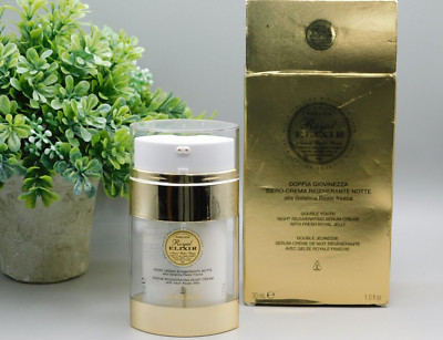 Perlier Royal Elixir Double Youth Night Reuvenating Serum-Cream 1.0 oz NIB