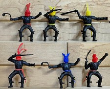 Timpo Recast 6 Mounted Swap Knights - 54mm 1990s - POSES and COLORS vary