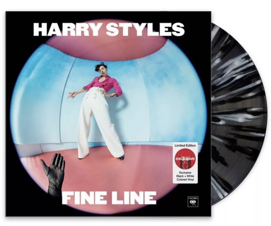 Harry Styles - FINE LINE Clear, Black & White Splatter 2x Vinyl LP  194397051612