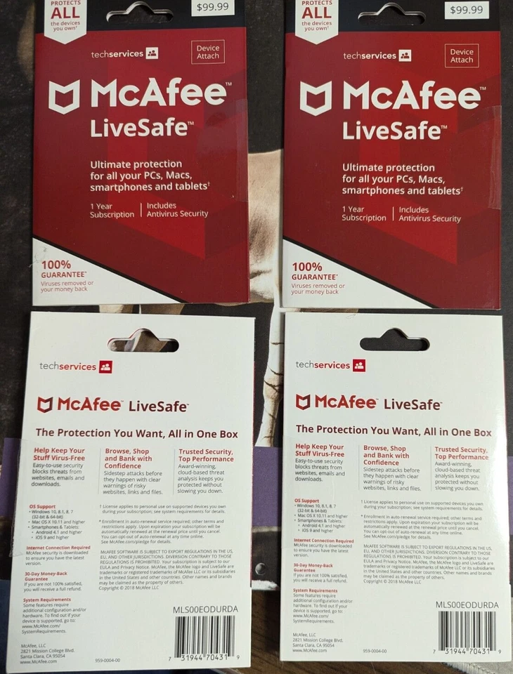 McAfee LiveSafe Unlimited Devices 1 year Subscription (1 Code for ALL devices) - Image 2 of 4