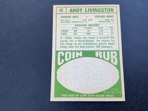 1968 TOPPS FOOTBALL CARDS #3-72 PICK CARDS YOU WANT - Picture 127 of 203