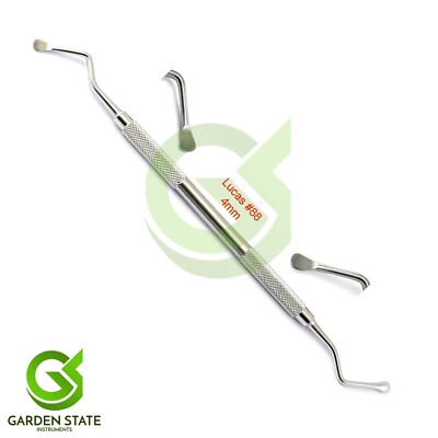 Lucas Bone Curettes Dental Surgical Instruments - Set Of 4 Stainless Steel Pieces
