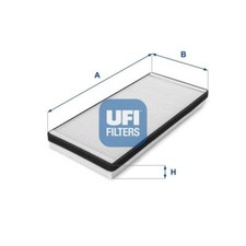 UFI Cabin Air Filter Particulate 26.5mm Height Fits Ford Lincoln Mazda 53.012.00