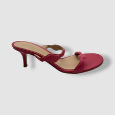 Gianvito Rossi Womens Pink Lambskin Dual-Band...