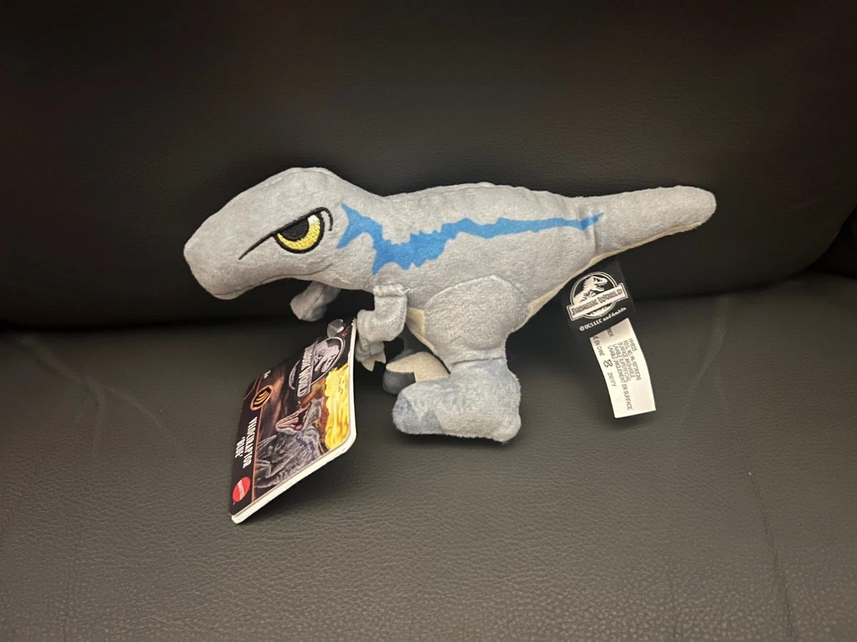 Mattel Jurassic World Velociraptor Blue Plush New with Tags