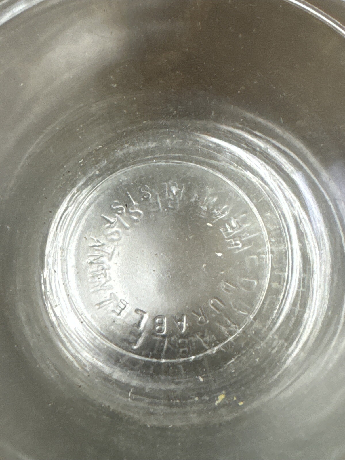 Vintage Duralex Glass Set of 6 Clear Nesting Mixing Bowls FRANCE 2.25" to 5.5"