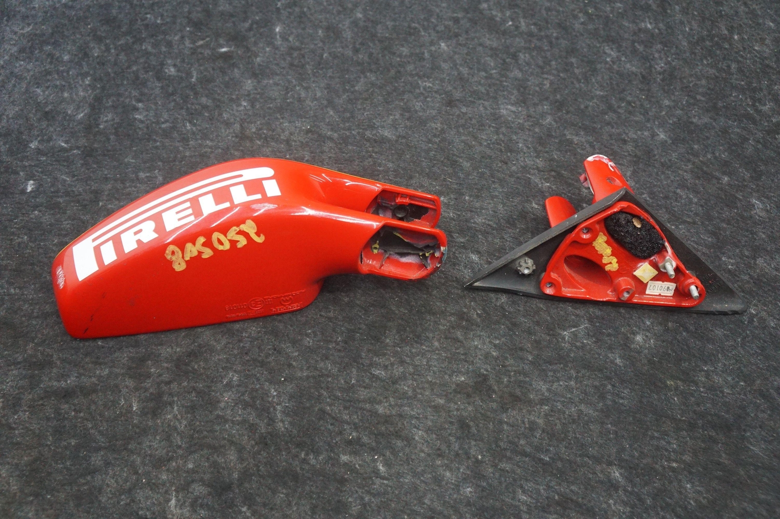 Right Door Mirror Assembly Red OEM 011018 68736310 Ferrari F430 2004-2009 *Note*