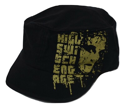 Killswitch Engage Mens Drip Print Beat Up Cadet Black Hat Cap New NWT