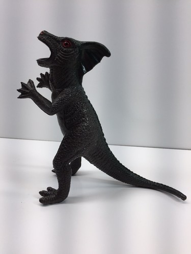 Vintage Dinosaurier Monster 1979 "Imperial" Made In Hong Kong Grün Rot - Bild 3 von 6