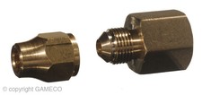 CATERING RESTAURANT-FITTINGS&VALVES FEMALE UNION 5/16FLARE x 1/4FBSP C/W NUT