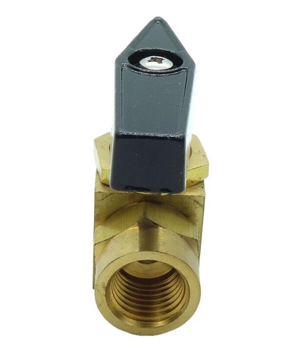 New 1500 Psi pressure brass instrumentation ball valve 1/4" NPT internal thread - Picture 2 of 2