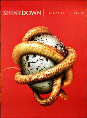 SHINEDOWN Threat To Survival Ltd Ed HUGE RARE New Litho Tour