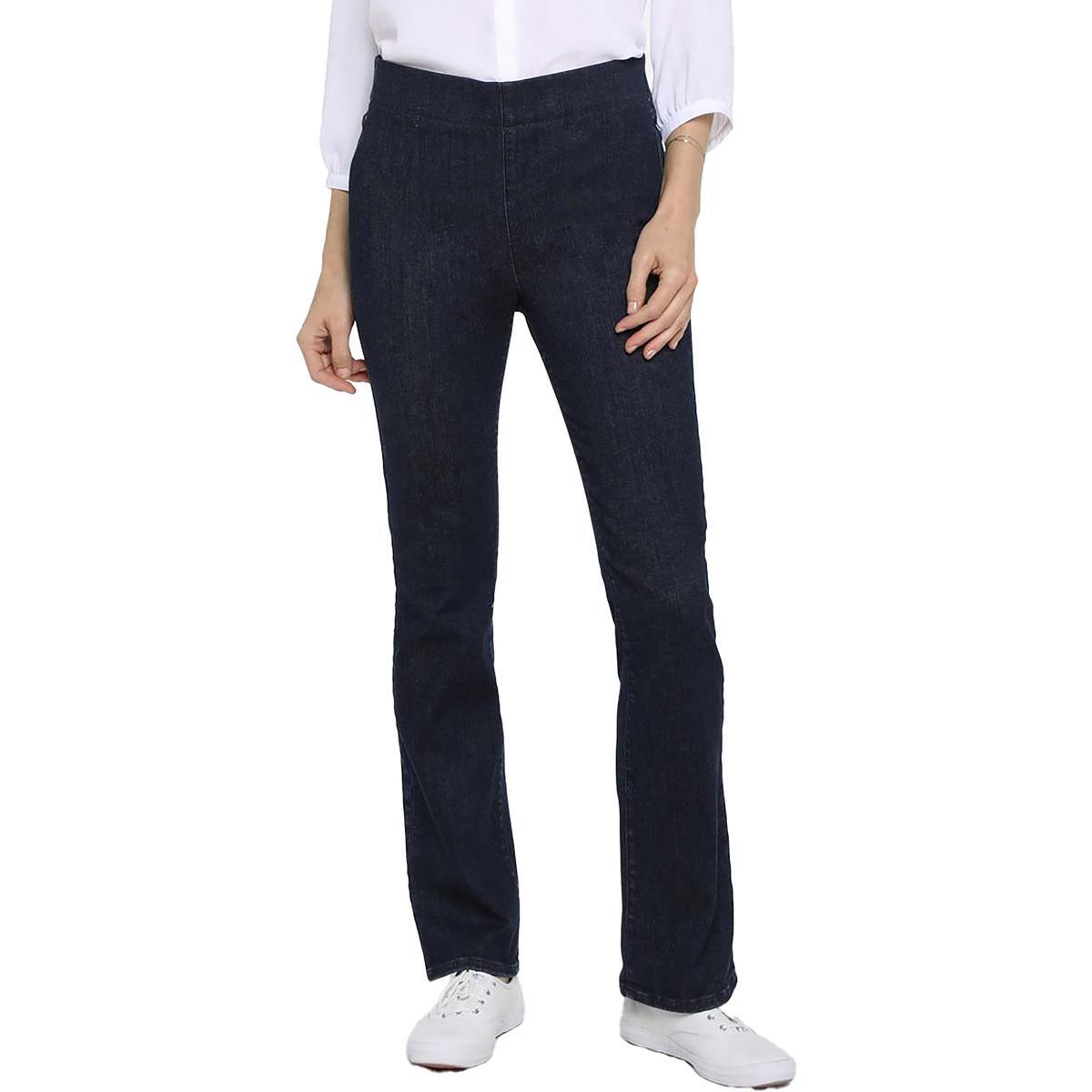 Женские синие облегающие джинсы NYDJ из джинсовой ткани Bootcut S BHFO 0576