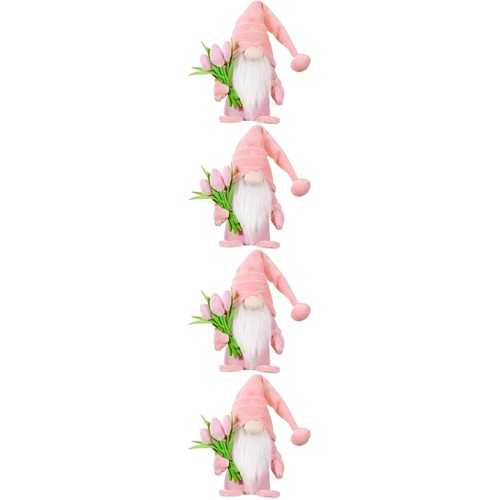 4 piezas Tulipán Gnomo Día de la Madre Gnomo Ornamento Tulipán Enano Muñeca Enano Once - Imagen 10 de 12