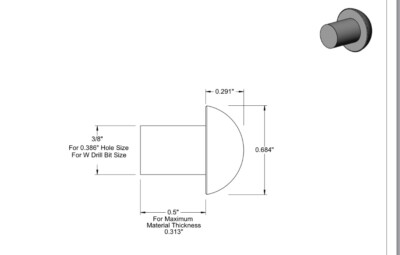3/8 X 1-1/4 Runde Massiv Niete Stahl Schmied Antik 50 Stck