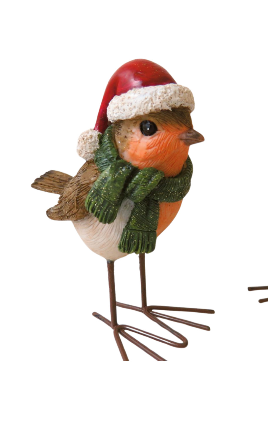 Festive Standing Robin Ornament