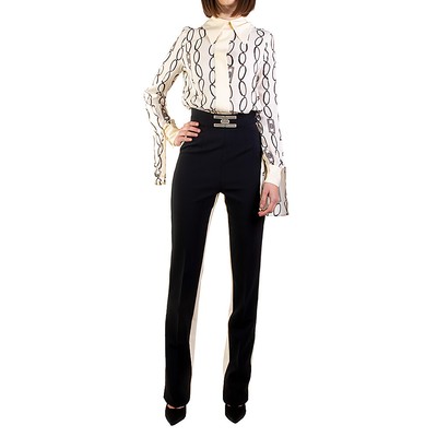 Tuta ELISABETTA FRANCHI stampa catene Burro/nero TU23201E2E84 | eBay