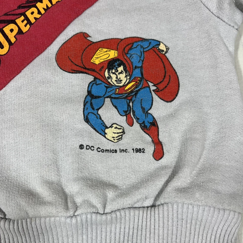 Sudadera DE COLECCIÓN Superman 1982 DC Comics Cuello Redondo Bebé Talla 12 meses? TopHalf P1 Foto 2 de 4