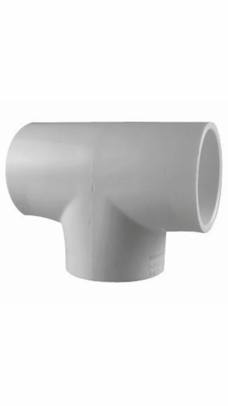 Schedule 40 2 in. Slip x 2 in. Dia. Slip PVC Tee
