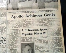 1ST LUNAR MODULE Flight Docking w/ Apollo 9 NASA Space Mission 1969 Newspaper