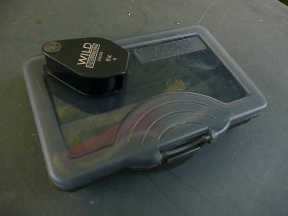 Hook sharpening kit with magnifier, file, stone and stow boxCarp