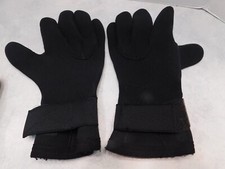 DESIGNER MEN'S BLACK NEOPRENE GLOVES DIVING GLOVE WATER SPORTS SIZE M