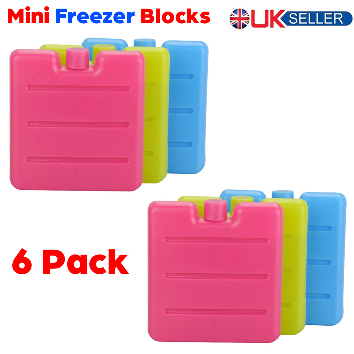 Pack Small Mini Freezer Blocks Ice Packs For Picnic Cooler Bags