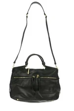 Hobo 241953 Womens Casual City Light Satchel Bag Leather Black Size 17x10.5x5
