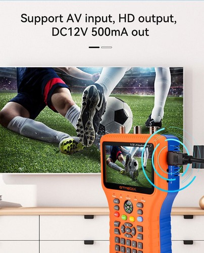 FTA DVB-S2/T2 Reception Strength Meter Satellite Terrestrial HD TV Signal Finder - Picture 11 of 19