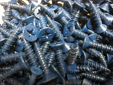 200 pcs 1/4" x 1-1/4" CONCRETE MASONRY cement SCREWS anchors PHILLIPS FLAT head