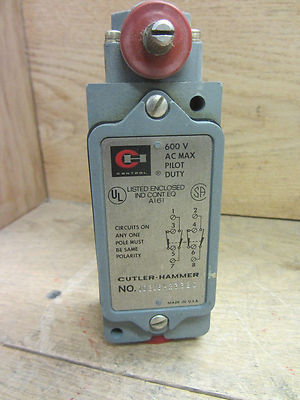 Cutler Hammer 10316H2332C 600V AC Max Pilot Duty Used CSQ