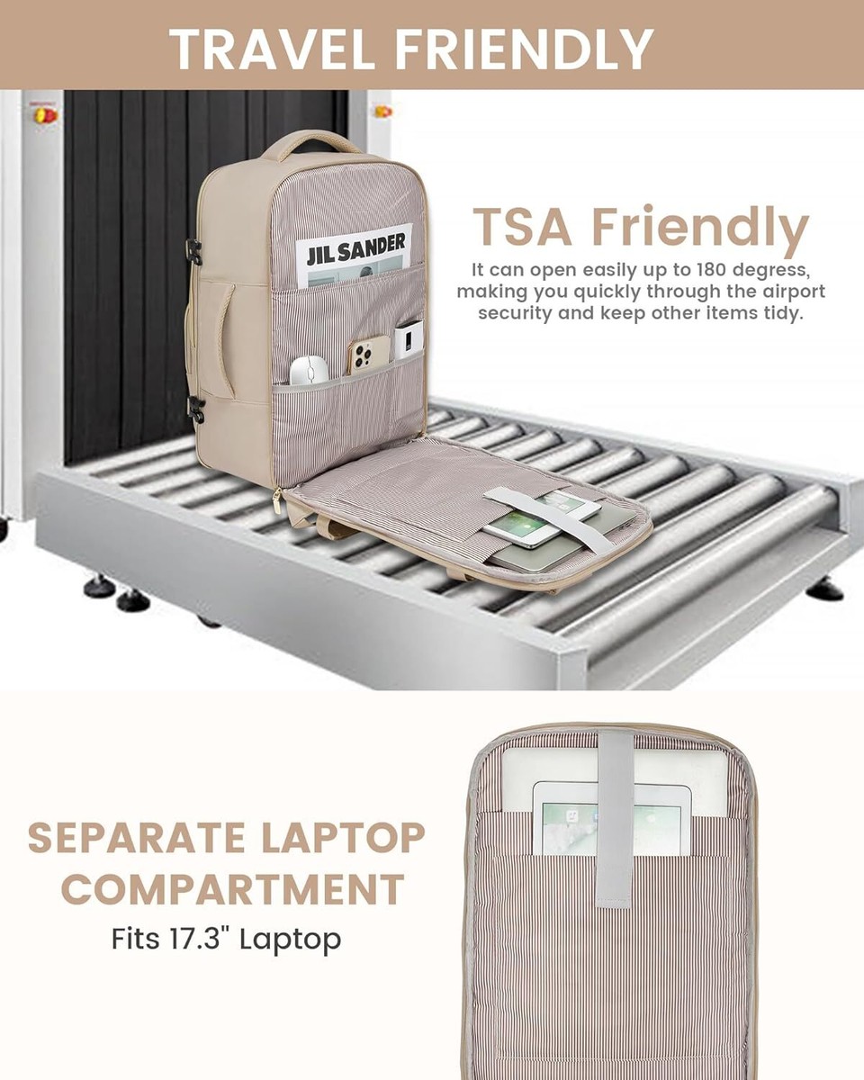 LOVEVOOK Reiserucksack 40L - Handgepäck Flugzeug Wasserabweisend