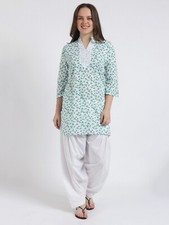 Casual Party Wear Printed Kurti with Matching Salwar For Women Girls Wear