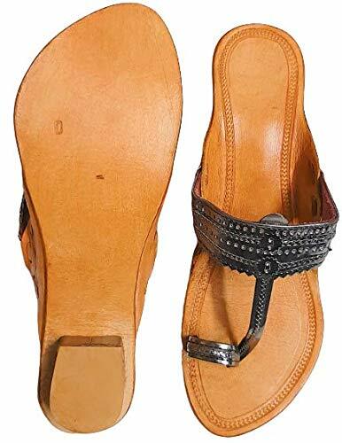 Ballerine donna Kolhapuri Chappals tacco etnico indiano taglia USA 6-11 multicolore - Foto 34 di 34