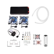 PC DIY Water Cooling Kit, 240mm Cooler CPUGPU Water Cooling Block with Pump &...