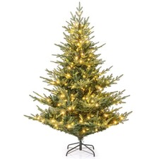 6 FT Artificial Christmas Tree w/830 Branch Tips 260 LED Lights 8 Lighting Modes