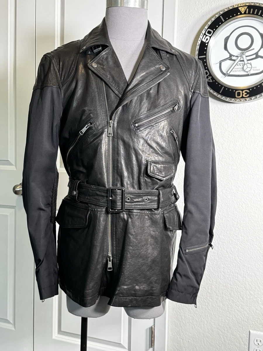 Burberry Leather Outer Shell Black Coats, Jackets & Vests for Men